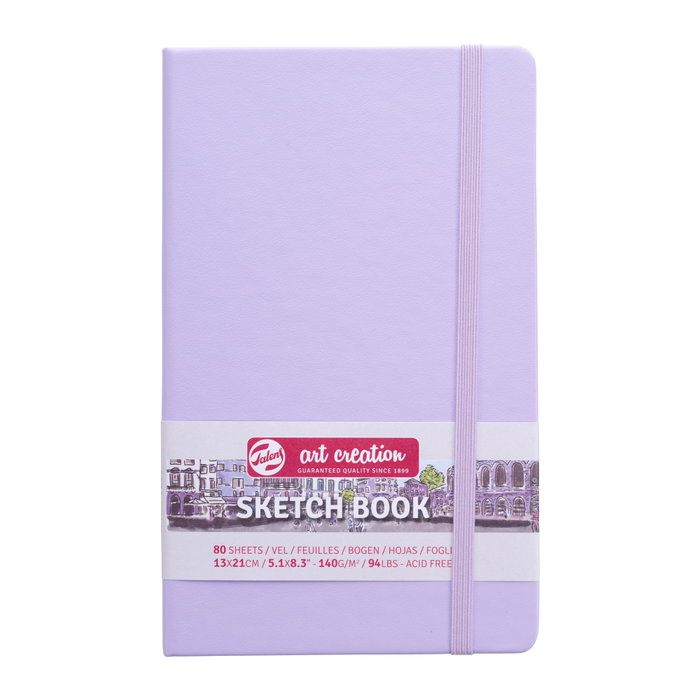 Talens Art Creation Cuaderno de Bocetos Violeta Pastel 13 x 21 cm 140 g 80 Hojas